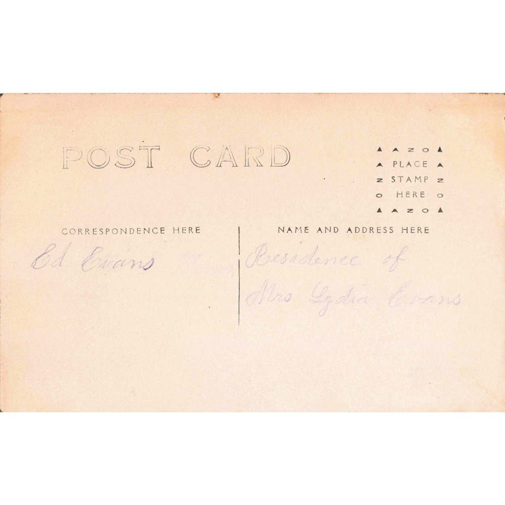Antique RPPC Residence Mrs Lydia Evans Farmhouse Horse Carriage Postcard AZO - Picture 2 of 2